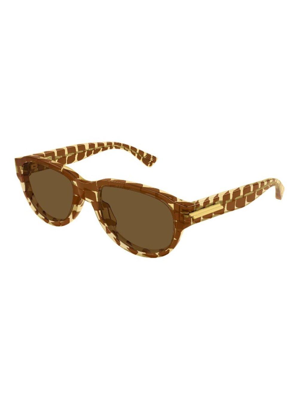 New Bottega Veneta Men's Sunglasses Brown Lens Acetate Frame BV1410S 004 55